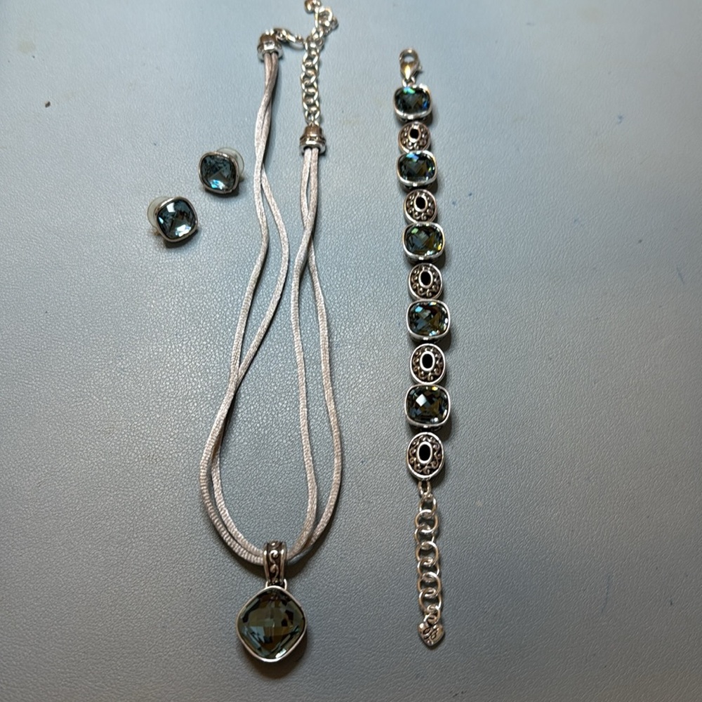 Brighton necklace, bracelet and earrings